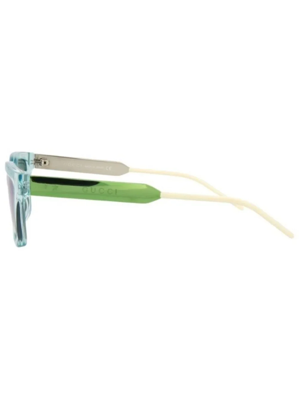 New Gucci Mens Square/Rectangle Light Blue Green Fashion Designer Sunglasses